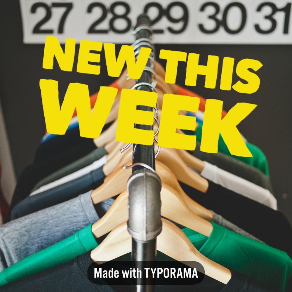 New in my closet this week.